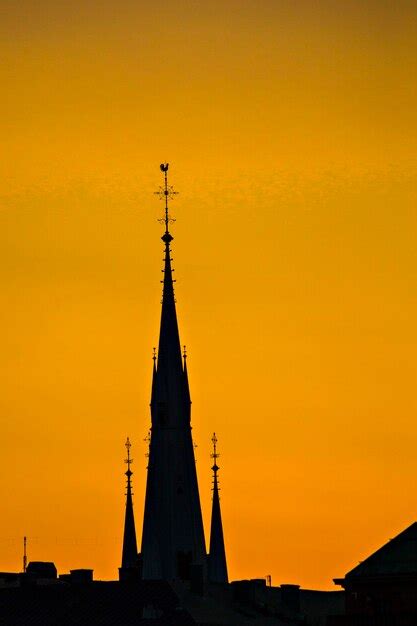 Premium Photo | Stockholm skyline at sunset, beautiful sunset over ...