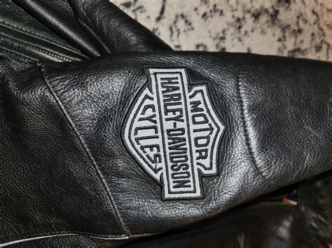 Harley Davidson Leather Reflective Willie G Skull Mot Gem