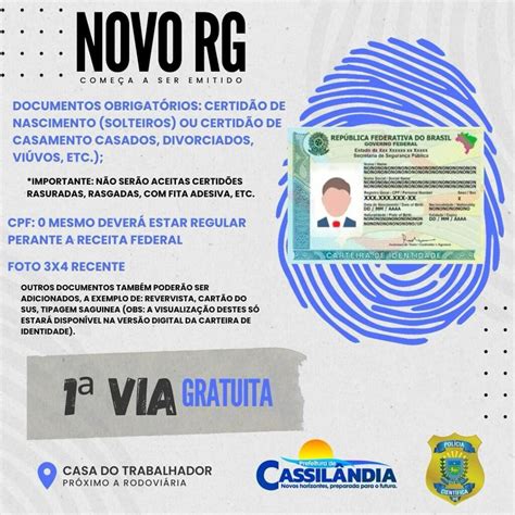 Novo RG veja datas e como fazer o agendamento para a emissão do documento