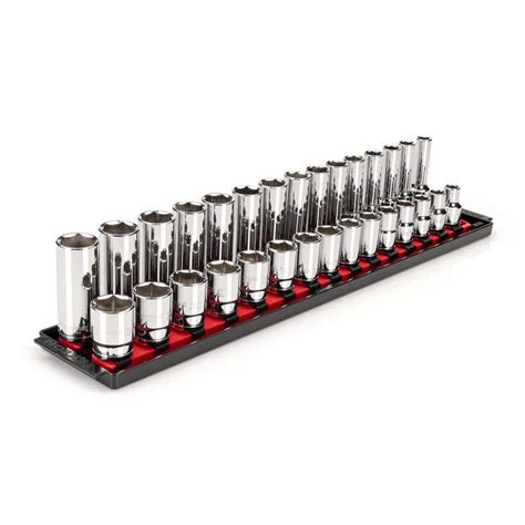 Tekton In Drive Point Socket Set With Rails Mm Mm