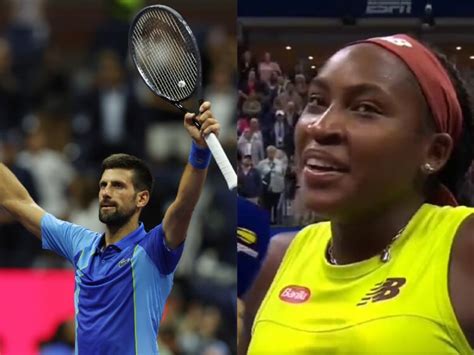 Watch Coco Gauff Announces Novak Djokovic On The Arthur Ashe To A