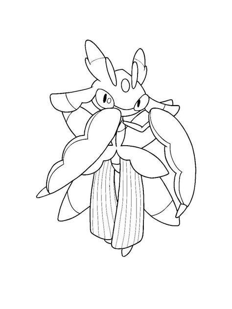 Lurantis Pokemon Coloring Pages Free Printable