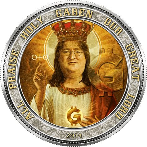 Gabe Newellism Praise Lord Gaben Tshirt 1232x1232 Png Download