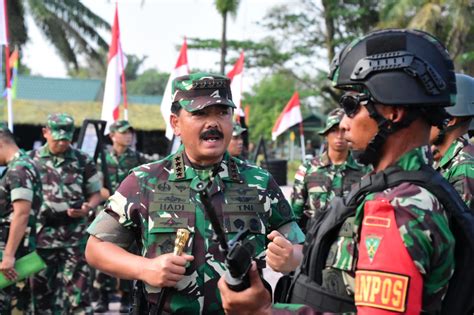 Panglima Tni Cek Kesiapan Prajurit Yonif 132 Bs Jaga Perbatasan Ri Rdtl Bnews Id