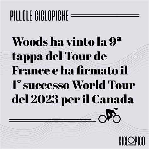 Tour 2023 Woods vince sul Puy de Dôme Pogacar stacca Vingegaard