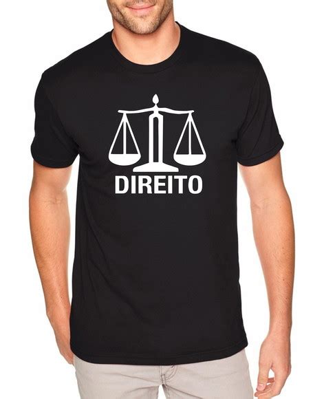 Camiseta Curso Direito Preta Elo7 Produtos Especiais