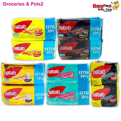 Food⊙585g50g X 10pcs Nabati Wafer Richeese Cheeserichoco Chocolate