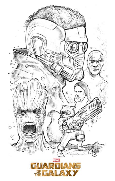 Cool Guardian Of The Galaxy Coloring Pages Pdf Free