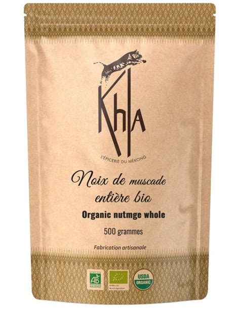 Noix de muscade biologiques entières 500g