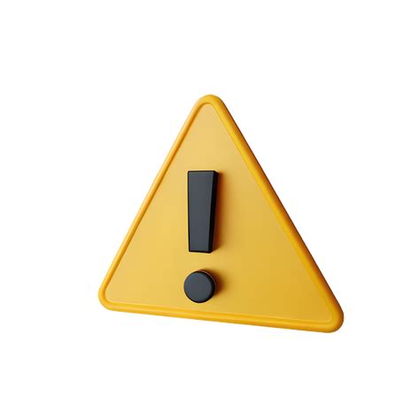 Warning Triangle Sign 3d 26852395 Png