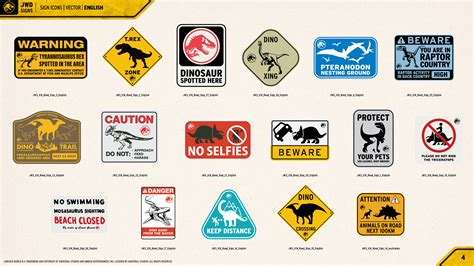 Jurassic World Dominion Signs Cp Style Guide On Behance