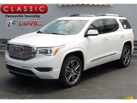 2017 White Frost Tricoat GMC Acadia Denali AWD 120399434 GTCarLot