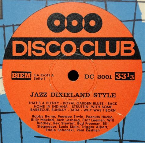 Various Jazz Dixieland Style Jazz Chicago Style Digelius