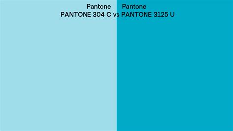 Pantone 304 C Vs Pantone 3125 U Side By Side Comparison