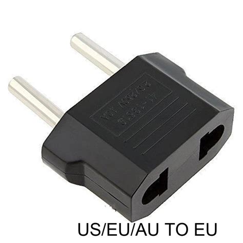 Pc Universal Us To Eu Plug Usa To Euro Europe Travel Wall Ac Power