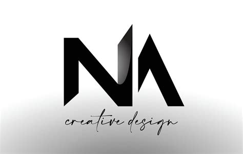 Na Letter Logo Design With Elegant Minimalist Lookna Icon Vector With