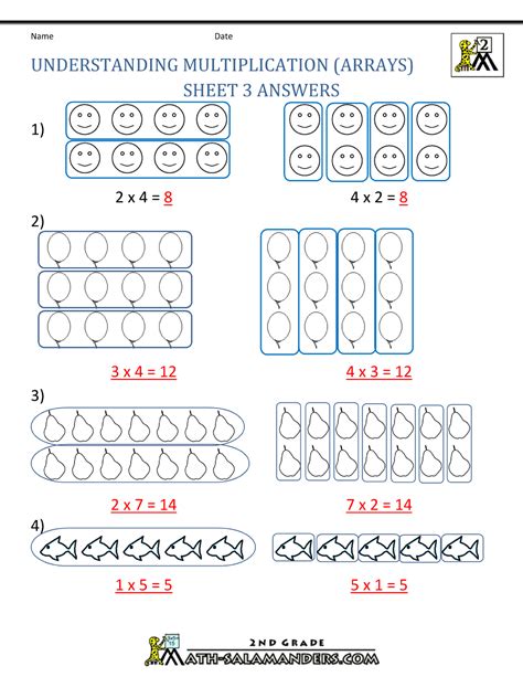 Nd Grade Array Math Worksheets 18900 Hot Sex Picture