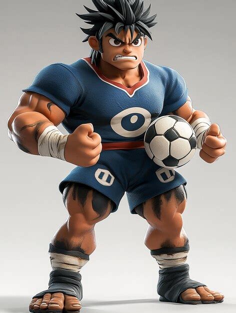 3d Cartoon Character Hiroshi Jito Defender Premium Ai Generated Image