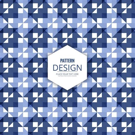 Free Vector | Blue geometric pattern