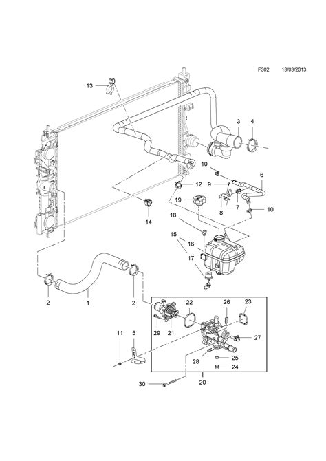 Opel INSIGNIA Thermostat Housing And Water Outlet Opel EPC Online