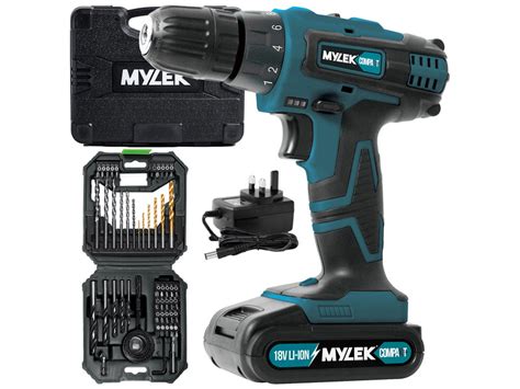 Mylek Cordless Drill V Mah Li Ion Driver Nm Hour Quick