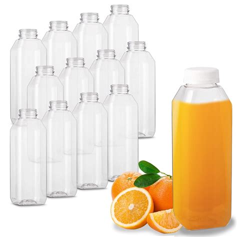 Amazon Mt Products Oz Empty Clear Pet Plastic Homemade Juice