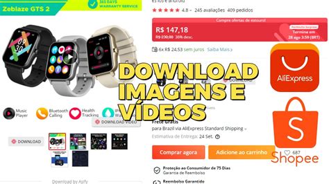 COMO BAIXAR IMAGENS E VÍDEOS DO ALIEXPRESS E SHOPEE YouTube