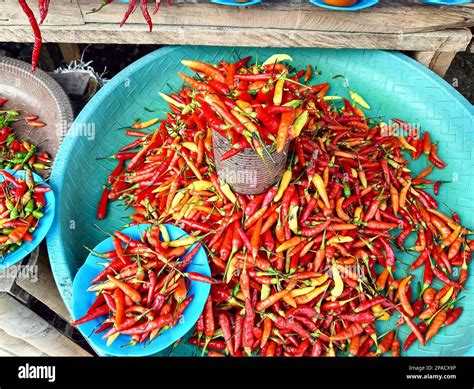Red Hot Chilli Peppers Pattern Texture Background Close Up Landscape A Backdrop OfRed Hot