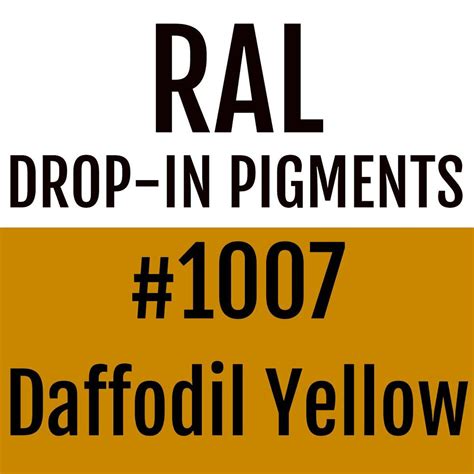 Ral 1007 Daffodil Yellow Drop In Pigment For Liquid Wrap Or Bedliner