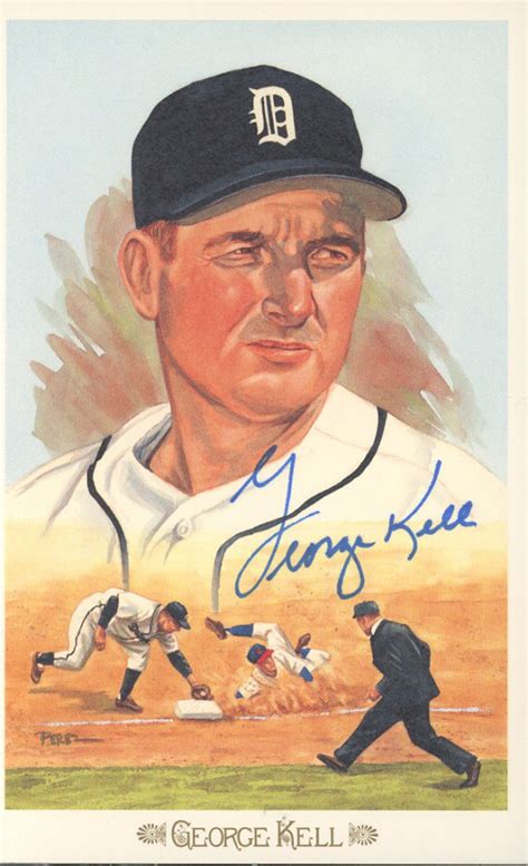 George Kell Signed Twins X Le Perez Steele Galleries Hall Of Fame