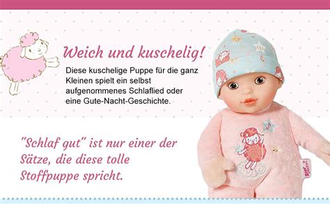 Baby Annabell Sleep Well 30cm Puppe Aufnahme Von Schlafliedern