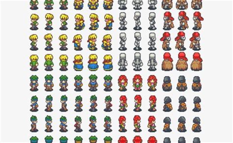 Rpg Maker Vx Ace Sprite Sheet Joshua By Twewy1 Rpg Maker Vx Rpg Maker Sprite Otosection