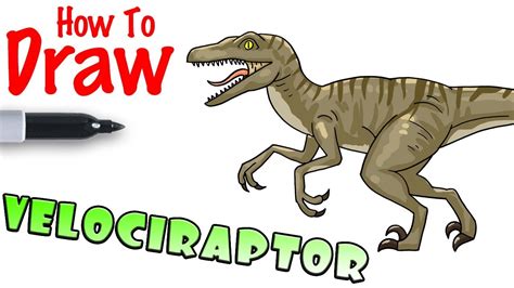 Easy Velociraptor Drawing