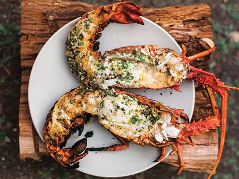 Grilled Lobster With Garlic Parsley Butter Grilled Lobster Recipes Grilled Lobster Bbq Recipes