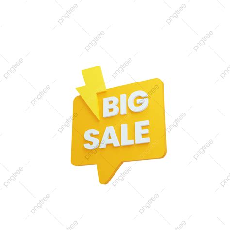 Big Sale Icon 3d Rendered Big Sale Icon 3d Icons Sale Png