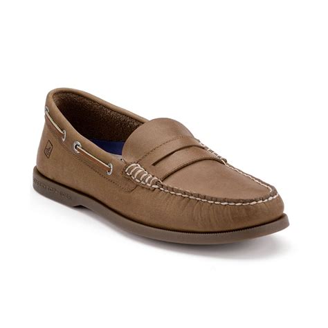 Sperry Top Sider Authentic Original Penny Loafers In Natural For Men Lyst