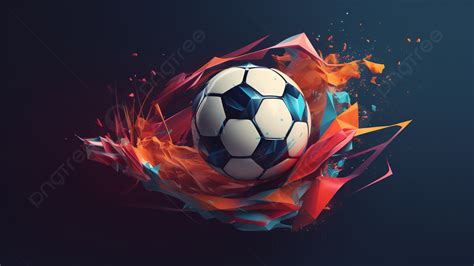 Stereo D Color Fluid Splash Football Sports Advertising Background