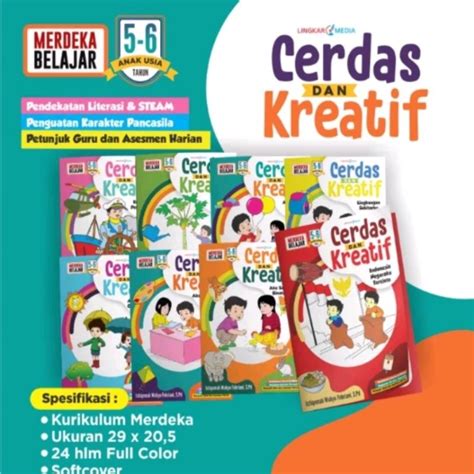 Jual Buku Paket Paud Tk Seri Cerdas Dan Kreatif Shopee Indonesia