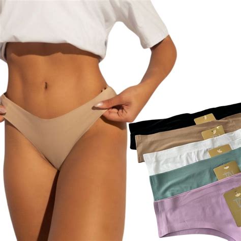 Kit Calcinhas sem Costura Corte a Laser Não Marca Conforto Lingerie Feminina Roupa Íntima