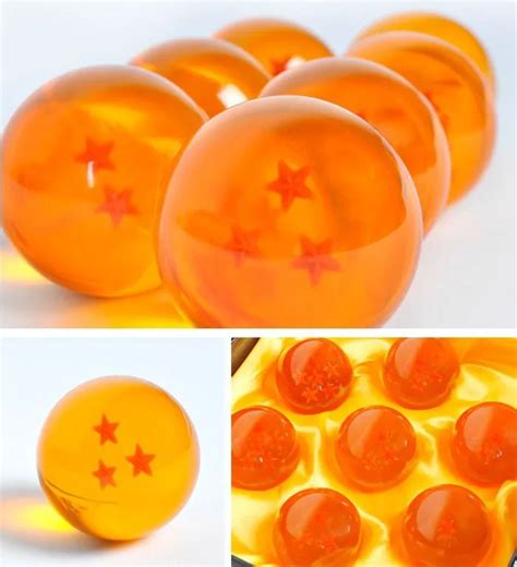 Dragon Ball Z 1set 3 5CM In Box DragonBall 7 Stars Crystal Ball Set Of