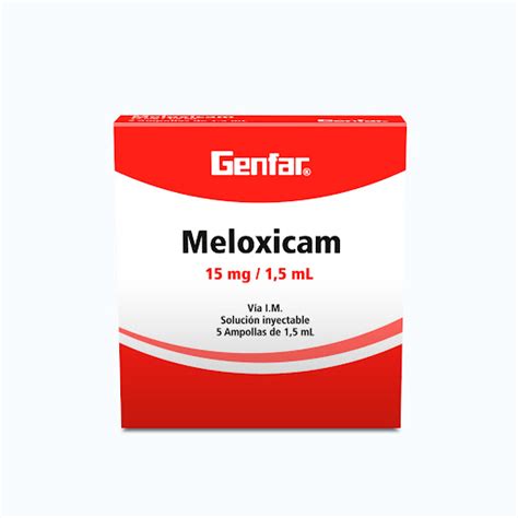 Meloxicam Genfar Mg Ml Caja X Ampollas