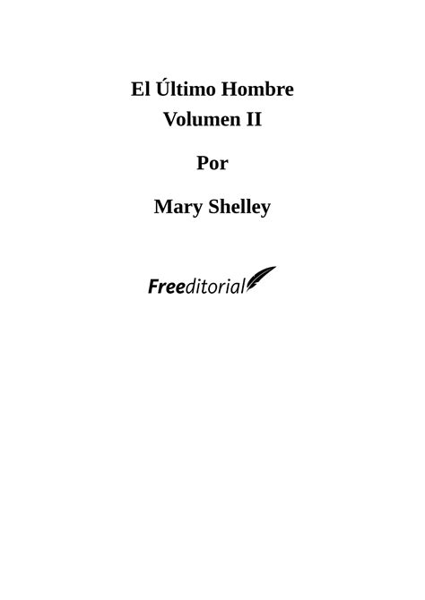 El Ultimo Hombre Volumen Mary Shelley El Ltimo Hombre Volumen Ii