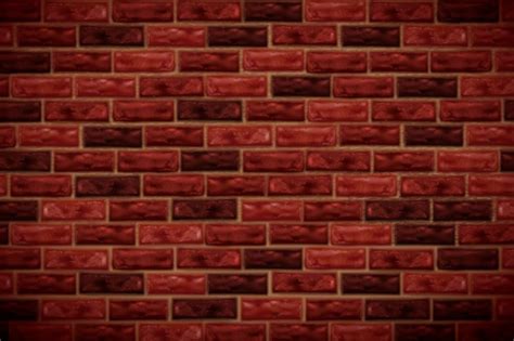 Premium Vector Retro Red Brick Wall Background