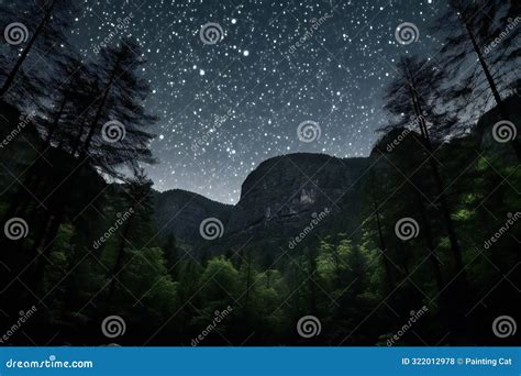 Starry Night In The Yosemite National Park California Usa Stock