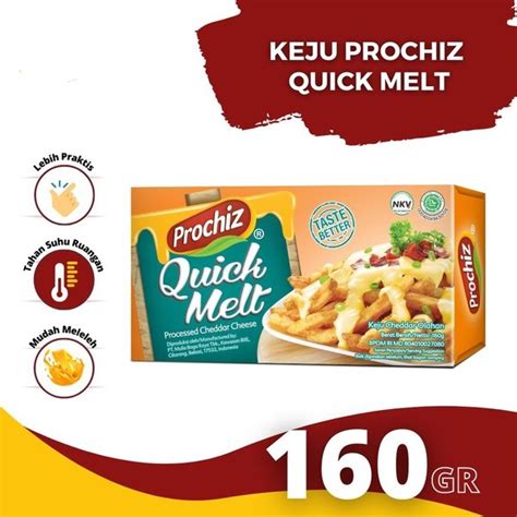 Jual Cheddar Cheese Quick Melt Prochiz Gr Keju Cedar Block Olahan Di