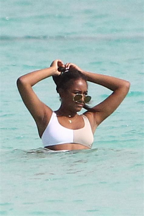 Sasha Obama In Bikini At A Beach In Cancun Hawtcelebs