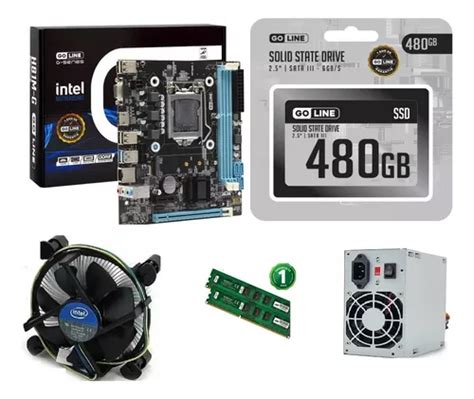 Kit Processador I Placa H Gb Ddr Mhz