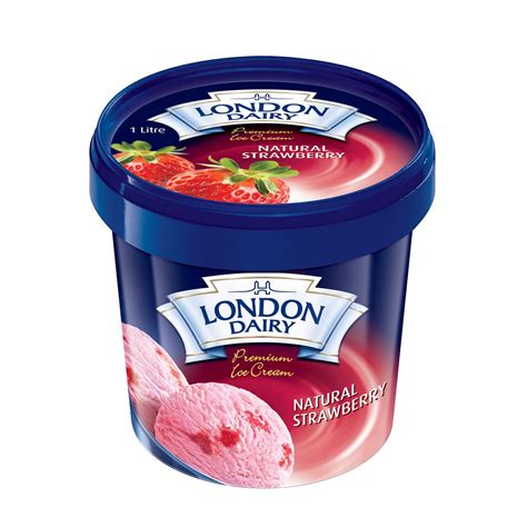 London Dairy Natural Strawberry Ice Cream 1 Litre Online At Best Price