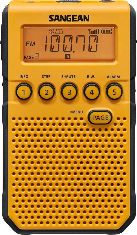 Amazon Sangean Pr D W Portable Am Fm Noaa Alert Radio With