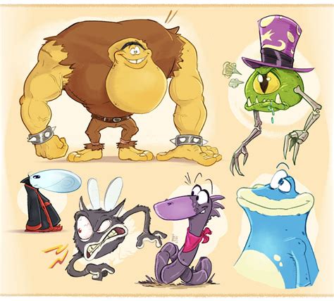 Rayman Friends And Enemy Sketches By Francoisl Artblog On Deviantart